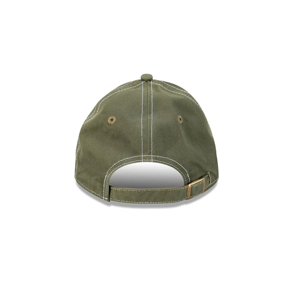 LA Dodgers Hat - Olive Green Contrast Casual Classic MLB Strapback Cap - New Era